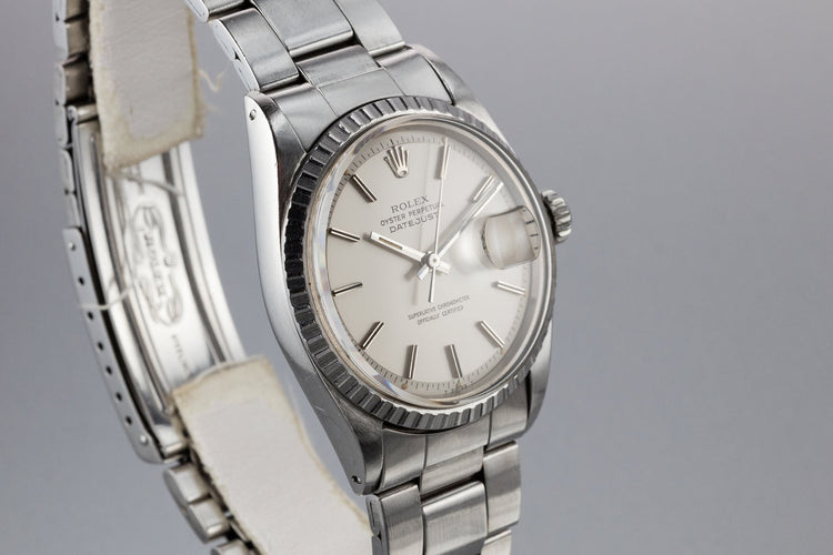 1970 Rolex DateJust 1603 with Matte Silver Dial