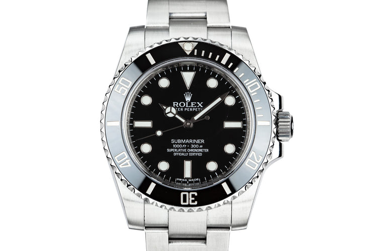 2014 Rolex Ceramic Submariner 114060 with Box and Papers