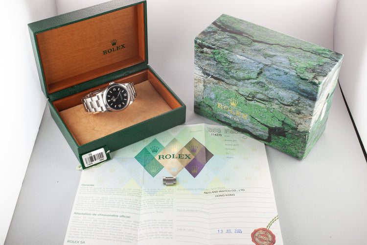 2003 Rolex Explorer 114270 with Box and Papers