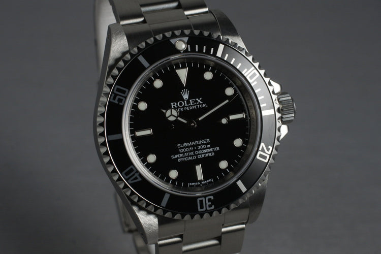 2010 Rolex Submariner 14060 with Box and Papers