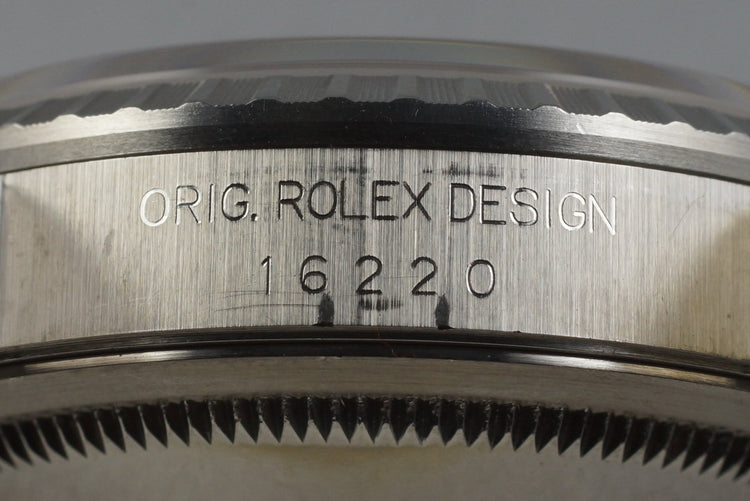 2001 Rolex DateJust 16220 Gray Dial