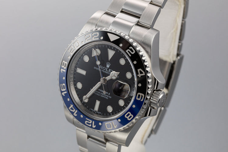 2016 Rolex GMT-Master II 116710BLNR "Batman" with Box and Papers