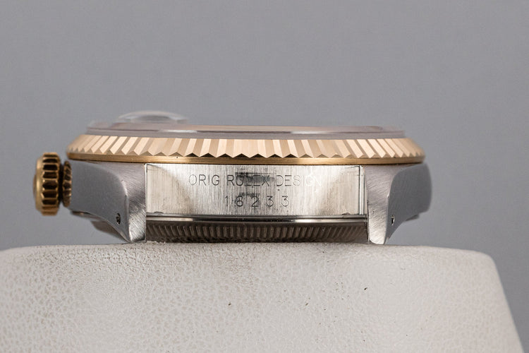 1992 Rolex Two-Tone DateJust 16233G with Blue Vignette Diamond Dial