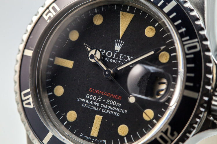 1971 Rolex Red Submariner Mark V Dial with Box