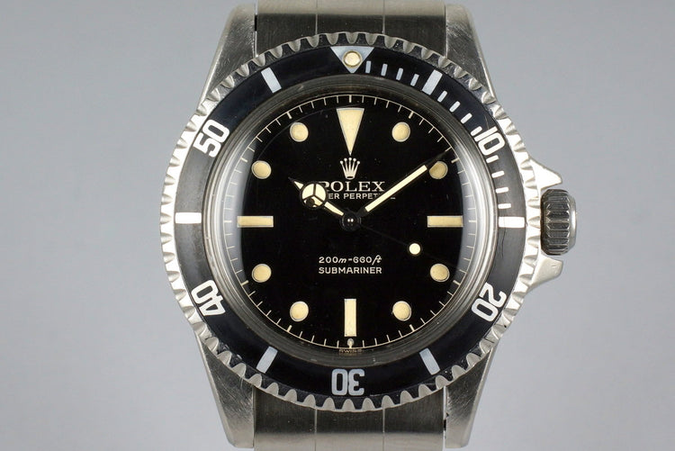 1963 Rolex Submariner 5512 PCG with Gilt Glossy Chapter Ring Dial