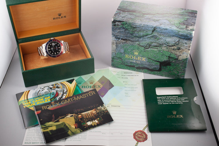 2003 Rolex GMT-Master II 16710 "Pepsi" with Box and Papers