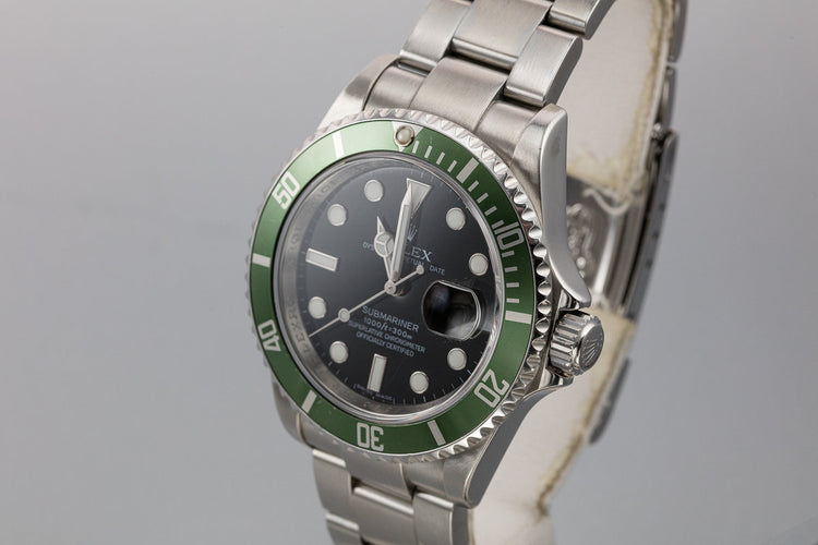 2009 Rolex Anniversary Green Submariner 16610LV