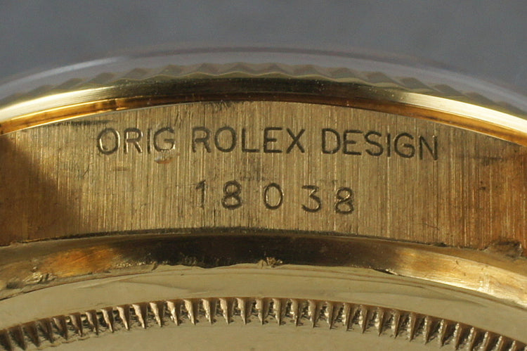 1982 Lapis Dial President 18038 Box & Receipt