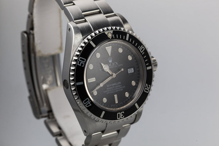1986 Rolex Sea-Dweller 16660 with "Stardust" Dial