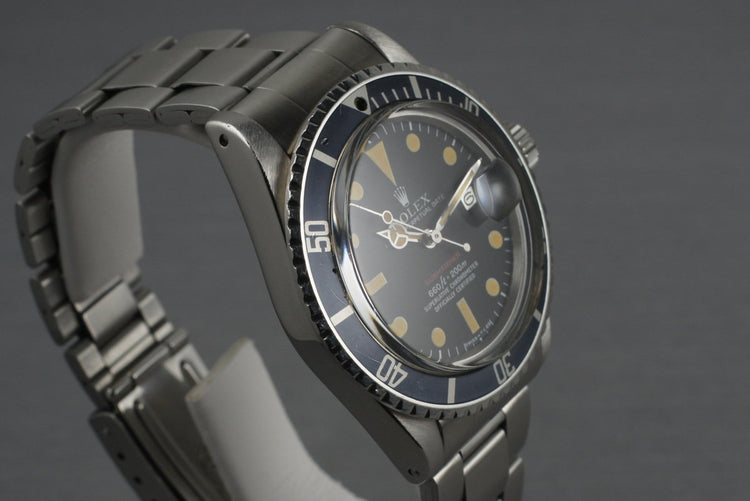 1971 Rolex Red Submariner 1680 Mark 5 Dial