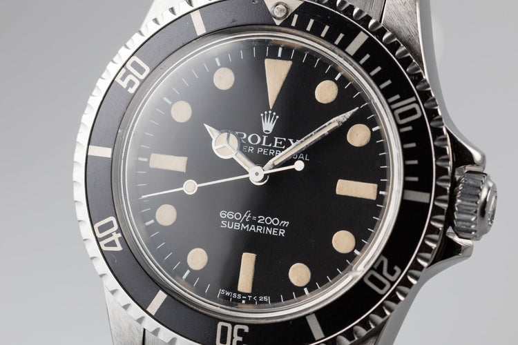 1977 Rolex Submariner 5513 with Mark I Maxi Dial