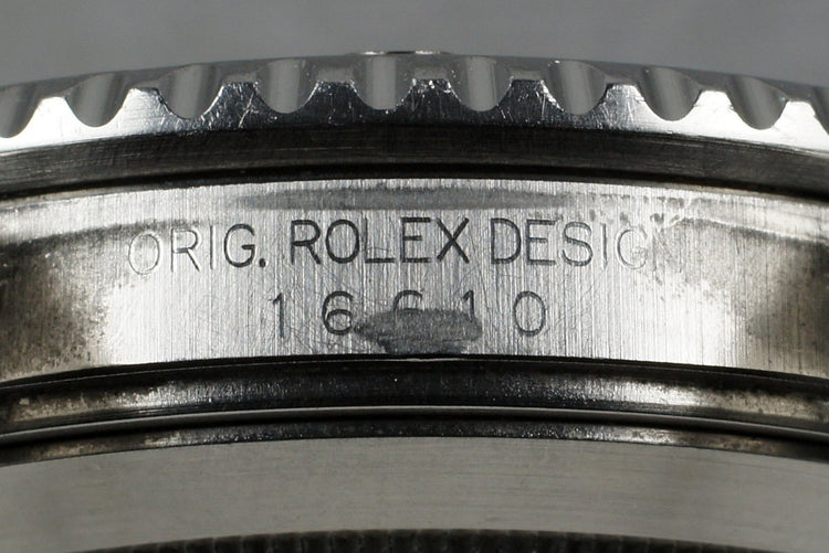 1999 Rolex Submariner 16610 with Box and Papers