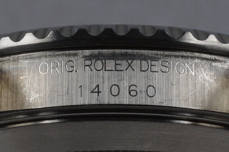 1995 Rolex Submariner 14060 Service Dial