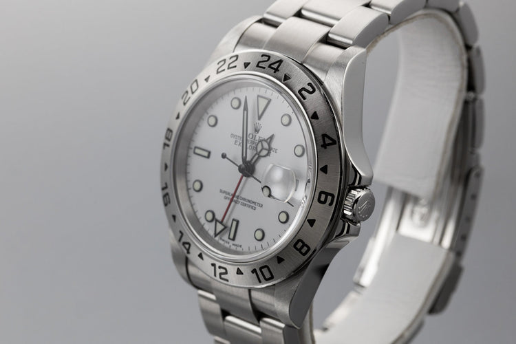 2006 Rolex Explorer II 16570 White Dial with Box and Papers