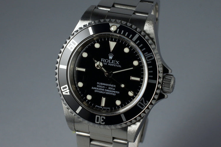 2009 Rolex Submariner 14060M with 4 Line Dial