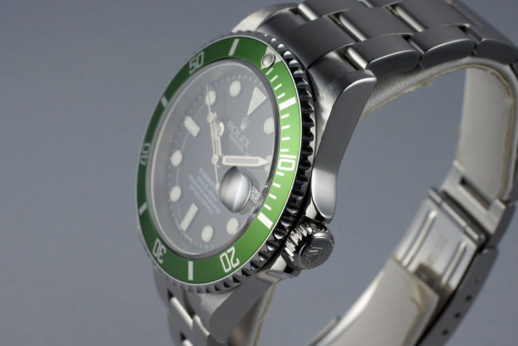 2004 Rolex Green Submariner 16610V Mark I Dial