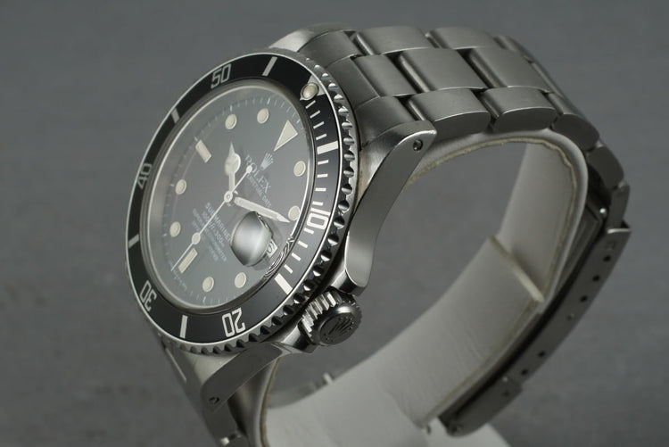 1985 Rolex Submariner 16800 with Box and Papers