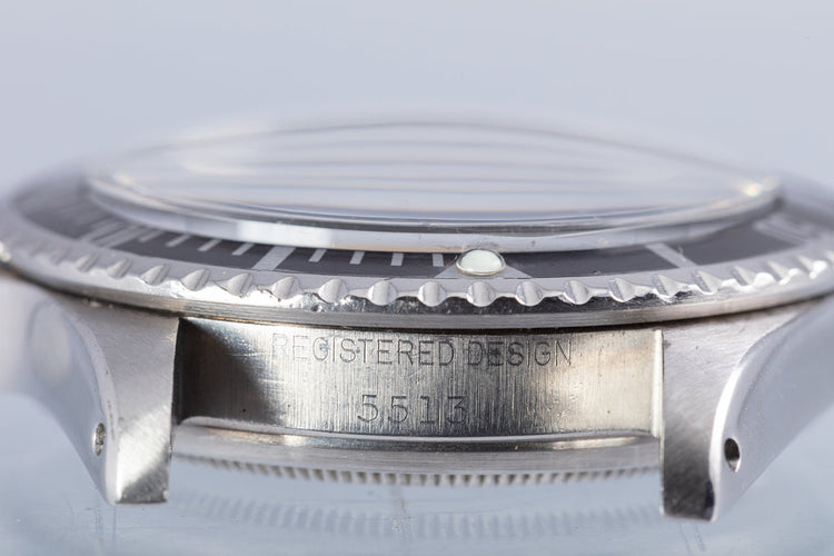 1969 Vintage Rolex Submariner 5513 Meters First Dial