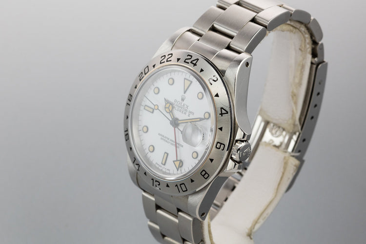 1991 Rolex Explorer II 16570 White Dial