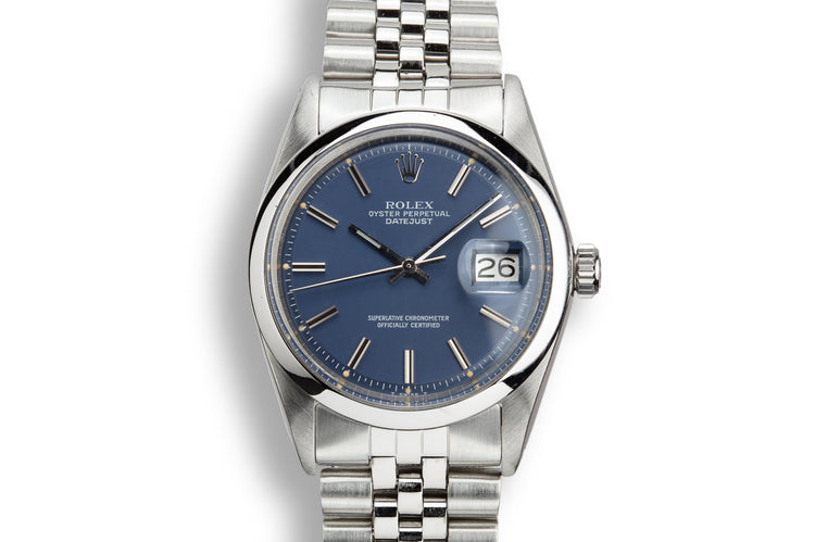 1974 Rolex DateJust 1600 Blue Dial