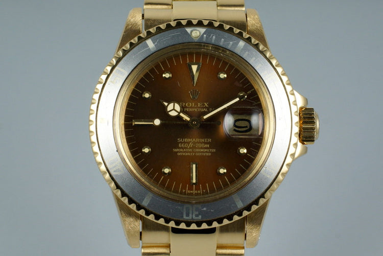 1978 YG Rolex Submariner 1680 Tropical Dial