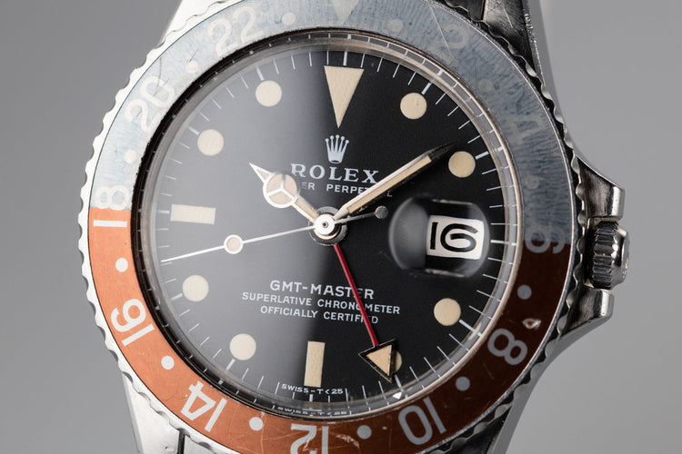 1971 Rolex GMT-Master 1675 with Faded "Pepsi" Insert