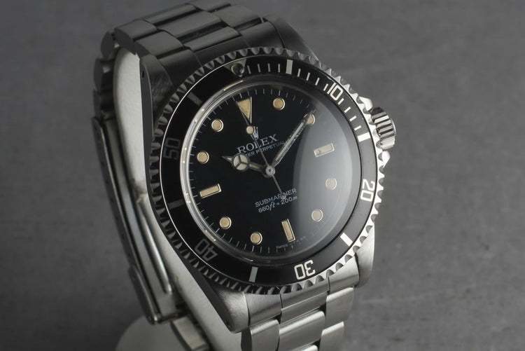 1984 Rolex Submariner 5513 Spider Dial with Box and Papers