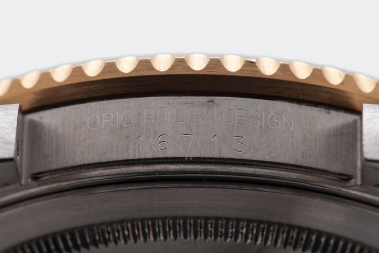 1991 Rolex Two Tone GMT II 16713 with Root Beer Dial