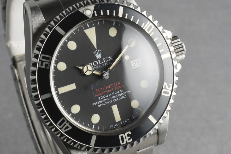 Rolex Double Red Sea Dweller Ref: 1665 Mark III with punched papers