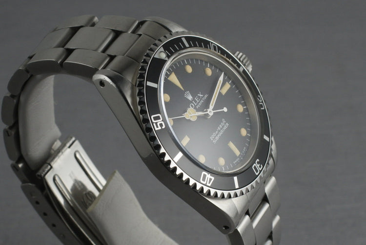 Rolex Submariner 5513 Meters First with creamy markers