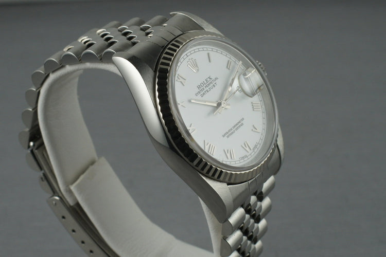 Rolex Datejust: 16234 with White Roman Dial