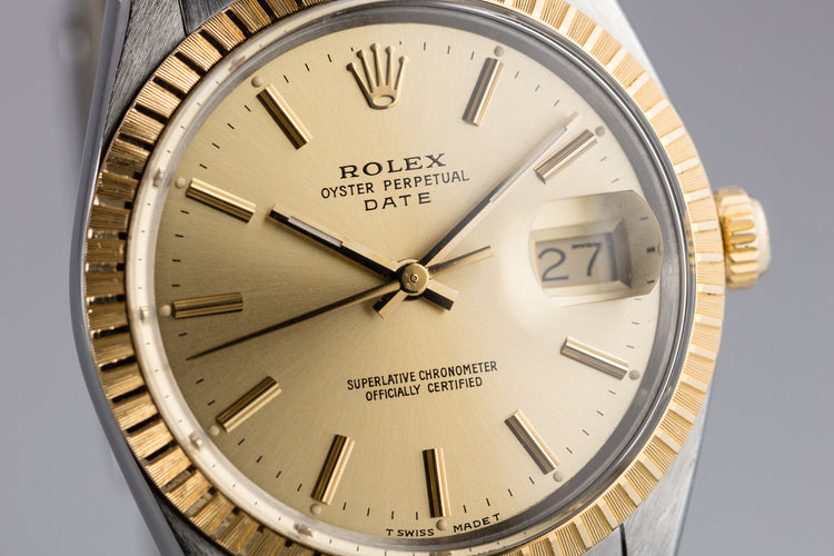 1985 Rolex Two-Tone Date 15053 with Box and Papers