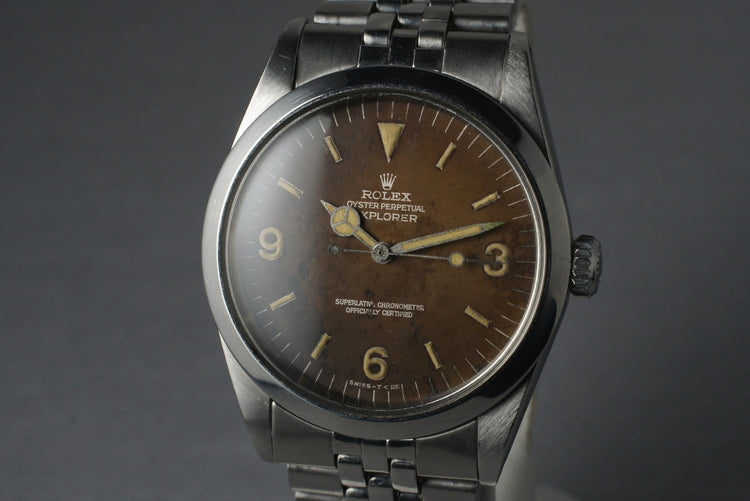 1965 Rolex Explorer 1 1016 with Gilt Tropical Dial
