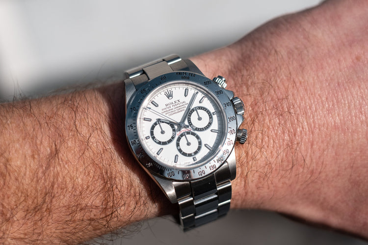 1999 Rolex Zenith Daytona 16520 White Dial with Rolex Service Card