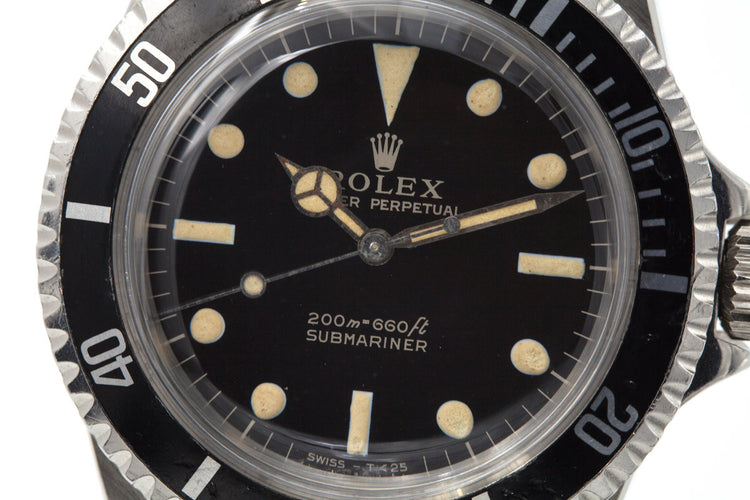 1964 Rolex Submariner 5513 Glossy Gilt Dial