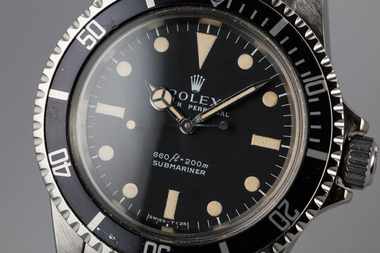 1975 Rolex Submariner 5513 Serif Dial