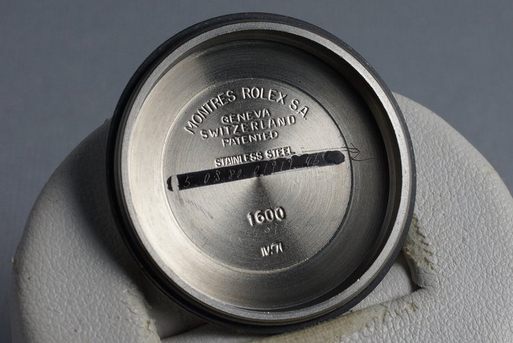 1971 Rolex DateJust 1601 Non-Luminous Blue Dial