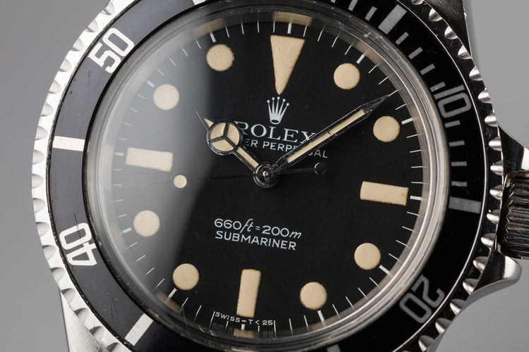 1978 Rolex Submariner 5513 with MK I Maxi Dial