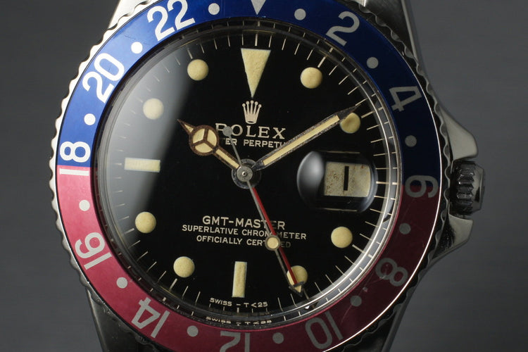 1963 Rolex PCG and Gilt GMT 1675 PCG with Box and Papers