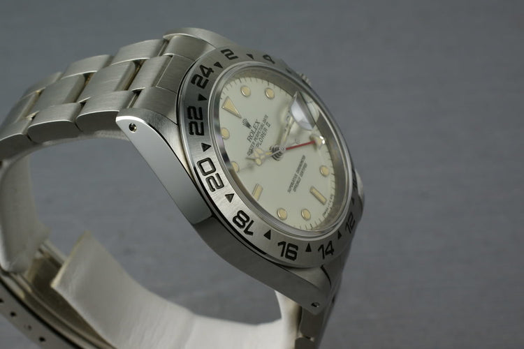 Rolex Explorer II 16550 Unpolished and Mint Cream Dial
