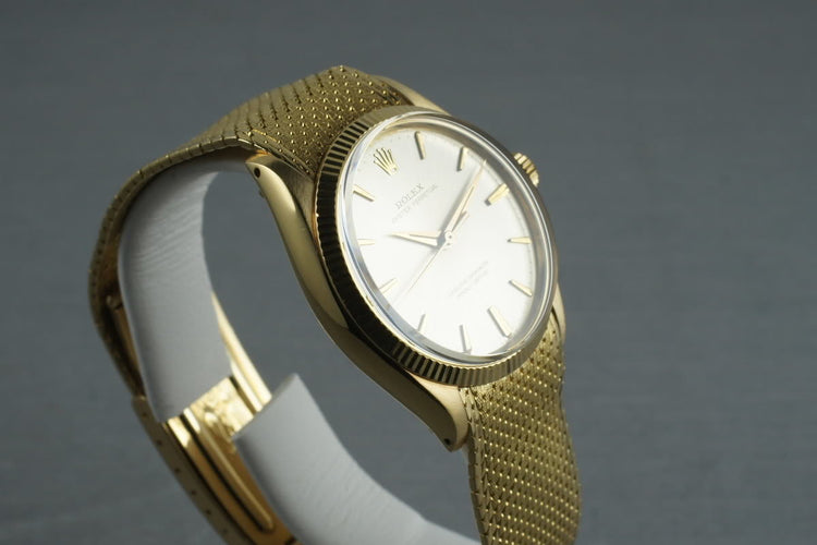 1964 Rolex Vintage Oyster Perpetual 18K 1005 with Rare Bracelet