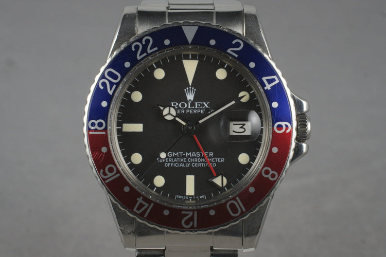 1968 Rolex GMT 1675 with Papers