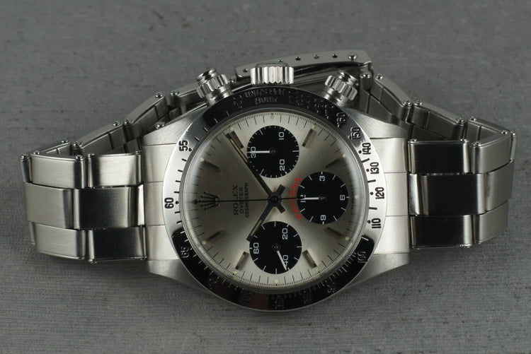 1971 Rolex Daytona 6265 Silver Big Red Daytona with Punched Papers