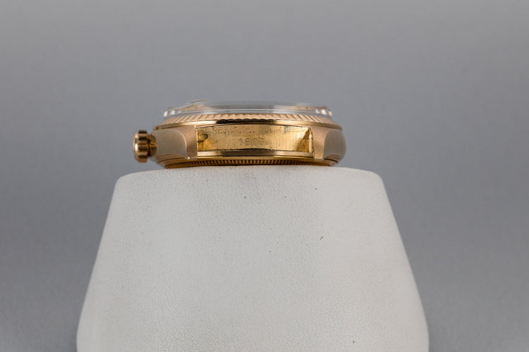 1968 Rolex Day-Date 1803 with No Lume Gold "Wide Boy" Dial
