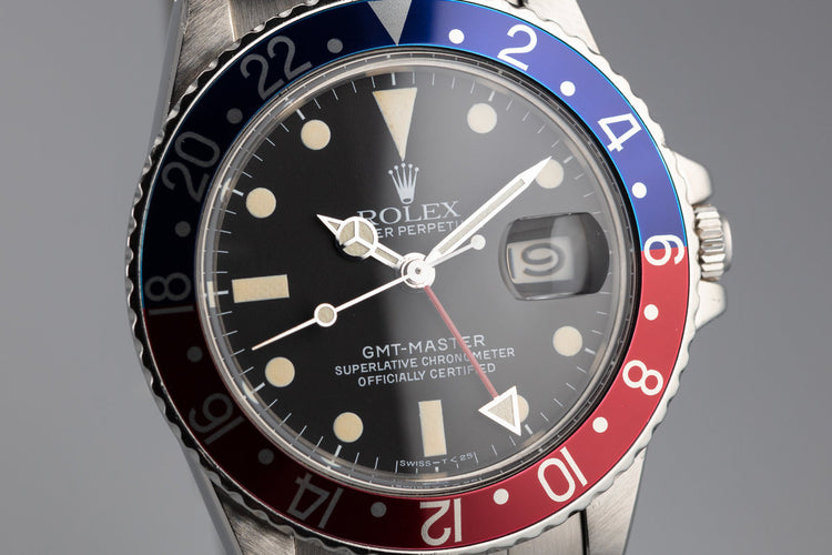 1983 Rolex GMT-Master 16750 "Pepsi"