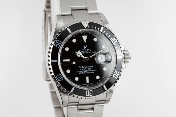 2006 Rolex Submariner 16610T with Service Papers