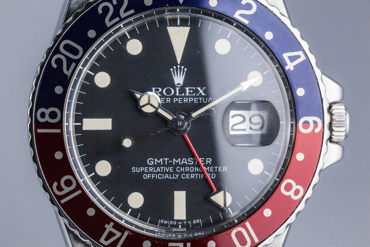 1971 Rolex GMT-Master 1675 with Service Papers