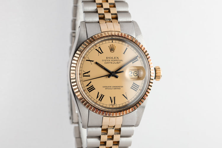 1980 Rolex Two-Tone DateJust 16013 With Matte Gold "Buckley" Dial