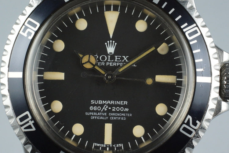 1978 Rolex Submariner 5512 Mark III Maxi Dial with Box and Papers