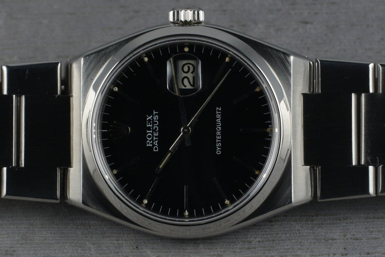 1978 Rolex Oysterquartz Steel 17000 Black Dial